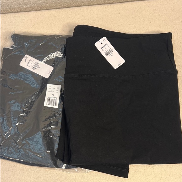 2-Pack Express Super High Waisted Best Loved Leggings – Black – Size XL - Picture 2 of 2